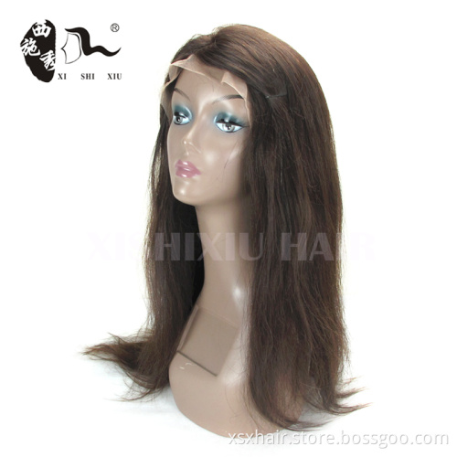 2016 Factory Wholesale virgin brazilian middle part lace front wig blonde indian remy
